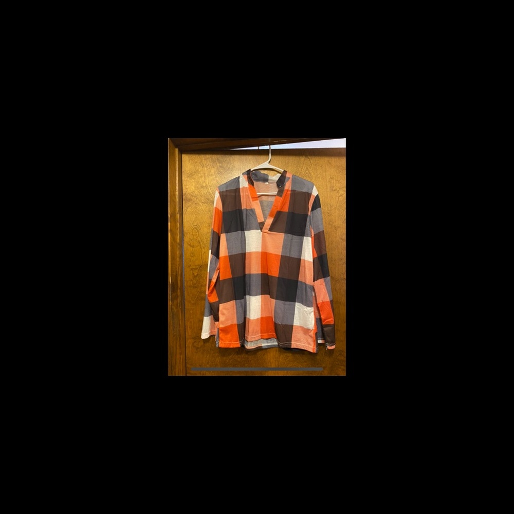 Plaid blouse